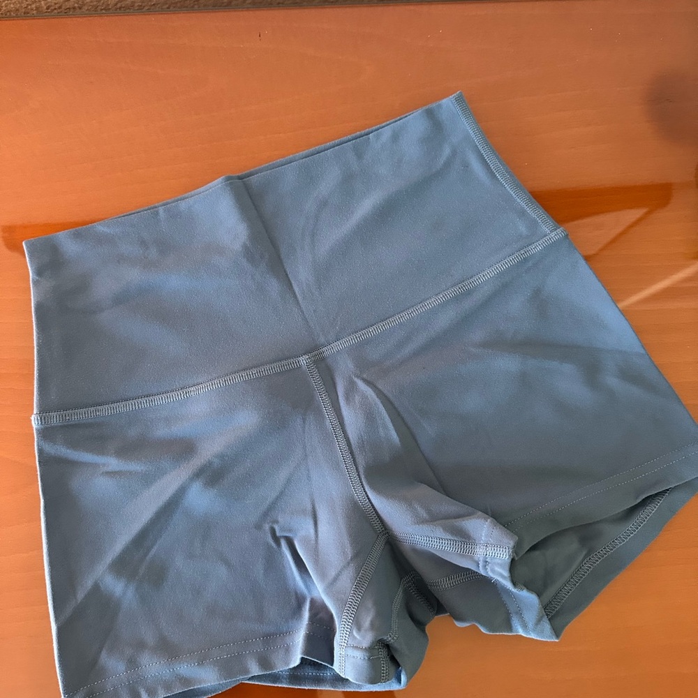 Lululemon Women’s Blue Align Shorts (Size 4, 2” inseam)
